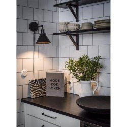 PR HOME - Anton Vglampe, Sort, 18cm.