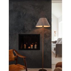 PR HOME - Nora Gulvlampe, Antik Messing. 138cm.