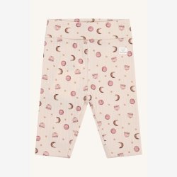 Hust &amp; Claire - Leggings i rib m. m�neprint Rosa