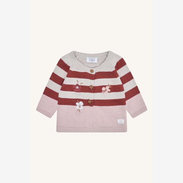 Hust &amp; Claire - Strik Cardigan m. Blomster
