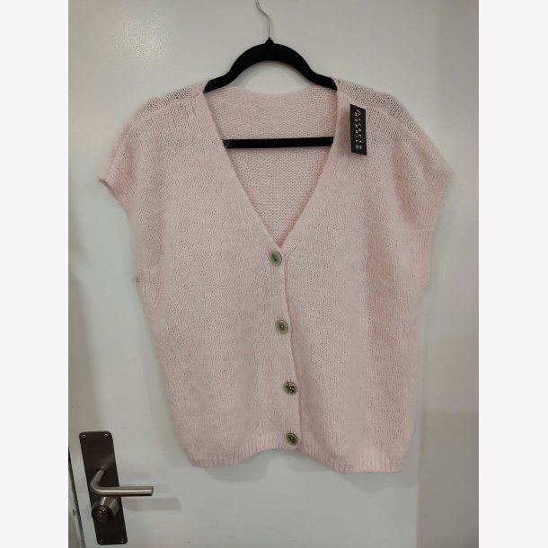 Vest, Strik Rosa Onesize 46%polyester, 20%lana, 20%nylon, 10%alpaca, 4%spandex