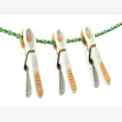 Notre Dame - Tjklemme Hvid m/Fersken blomst