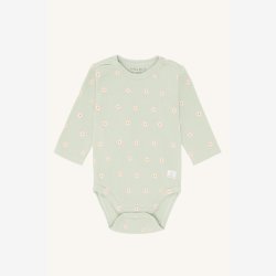 Hust &amp; Claire - Bodystock m. Sm� Blomster - Mintgr�n