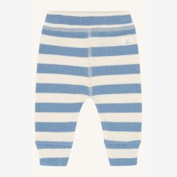 Hust &amp; Claire - Stribede Baby Bukser - Bl� &amp; Creme