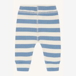 Hust &amp; Claire - Stribede Baby Bukser - Bl� &amp; Creme