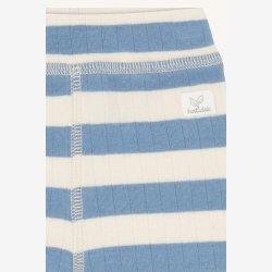 Hust &amp; Claire - Stribede Baby Bukser - Bl� &amp; Creme