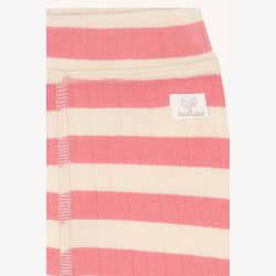 Hust &amp; Claire - Stribede Baby Bukser - Rosa &amp; Creme