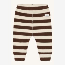 Hust &amp; Claire - Stribede Baby Bukser - Brun &amp; Creme