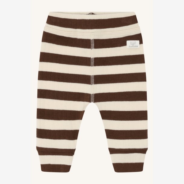 Hust &amp; Claire - Stribede Baby Bukser - Brun &amp; Creme