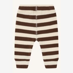 Hust &amp; Claire - Stribede Baby Bukser - Brun &amp; Creme