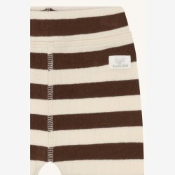 Hust &amp; Claire - Stribede Baby Bukser - Brun &amp; Creme