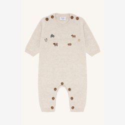 Hust &amp; Claire - Strikdragt m. Bondeg�rdsdyr - 100% Bomuld