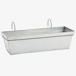 Madam Stoltz - Altankasse m/oph�ngskroge Mat Zink 50x19x14,5 cm.