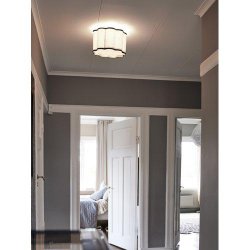 PR HOME - Judy Loftlampe, Natur/Sort, 35cm.