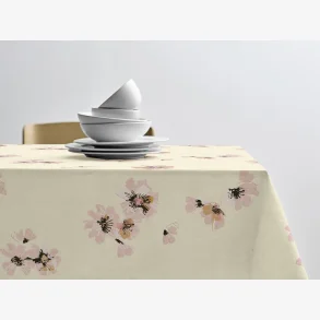 S�dahl - Flora Akryldug m. antislip Gul B:140cm. Pris pr. M.