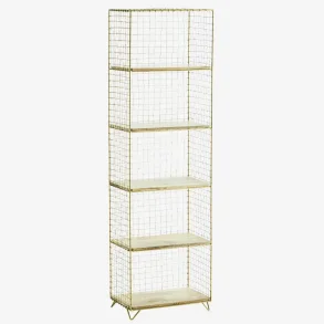 madam Stoltz - Stende reol i jern med tr