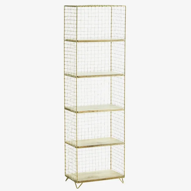 madam Stoltz - Stende reol i jern med tr