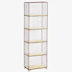 madam Stoltz - Stende reol i jern med tr Rust