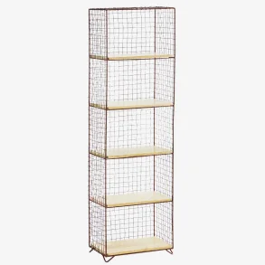 madam Stoltz - Stende reol i jern med tr Rust