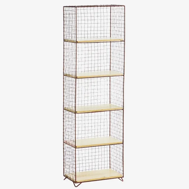 madam Stoltz - Stende reol i jern med tr Rust