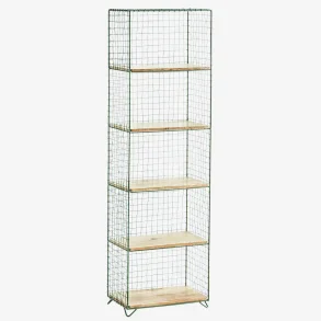 madam Stoltz - Stende reol i jern med tr Grn