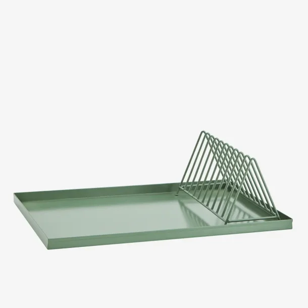 Madam Stoltz - Opvaske stativ m/drypbakke 44 x 32 x 15 cm. Grn