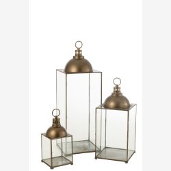 J-Line - Lanterne "Hagrid" Bronze H: 121 B: 41 D: 41 cm. 