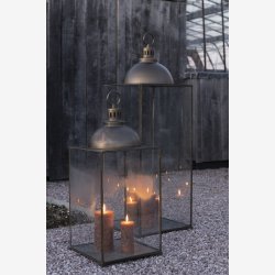 J-Line - Lanterne "Hagrid" Bronze H: 121 B: 41 D: 41 cm. 