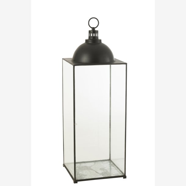 J-Line - Lanterne "Hagrid" Sort Jern H: 121 B: 41 D: 41 cm. 