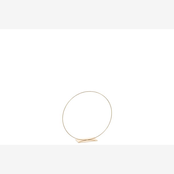 J-Line - Dekorationsring m/fod "Guld" metal : 40 cm.