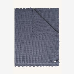 Hust &amp; Claire - Babyt�ppe - Blue Storm 65x90 cm.