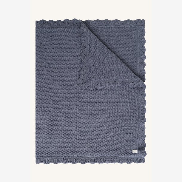 Hust &amp; Claire - Babyt�ppe - Blue Storm 65x90 cm.