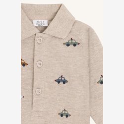 Hust &amp; Claire  - Bodyskjorte m. LS - Beige Melange