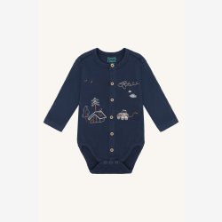 Hust &amp; Claire - Body LS - Bl� m. Print
