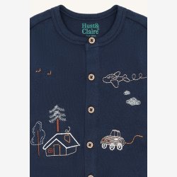 Hust &amp; Claire - Body LS - Bl� m. Print