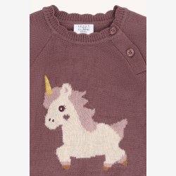 Hust &amp; Claire - Tr�je - Plum m. Enhj�rning