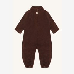 Hust &amp; Claire - Buksedragt - Brun Velour.
