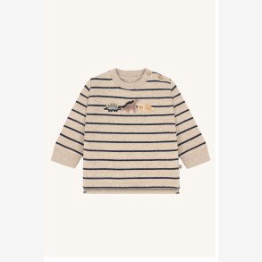 Hust & Claire - Stribet Bluse m. Dinosaur Print 
