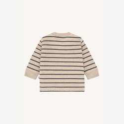 Hust &amp; Claire - Stribet Bluse m. Dinosaur Print 