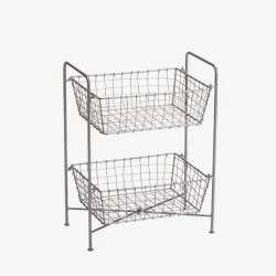 Madam Stoltz - Jernreol m. 2 kurve, Stl 39x23x49 cm