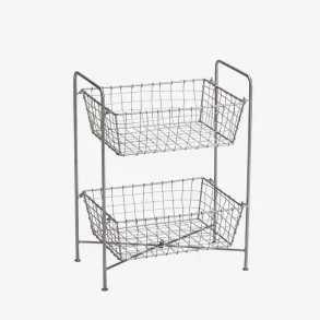 Madam Stoltz - Jernreol m. 2 kurve, Stl 39x23x49 cm