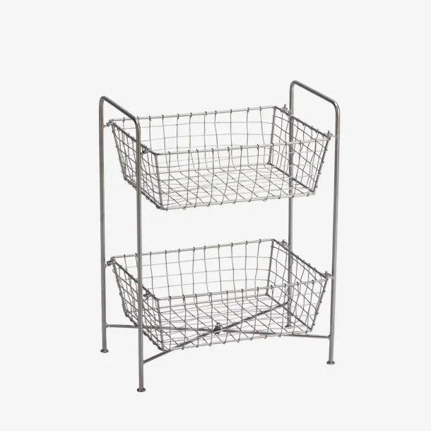 Madam Stoltz - Jernreol m. 2 kurve, Stl 39x23x49 cm