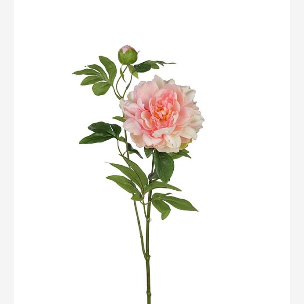 PH-Import - Kunstig Pon blomst, light pink, 65 cm