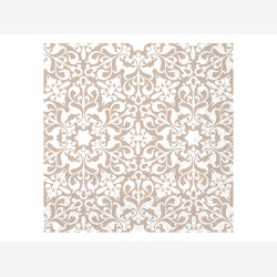 Chic Antique - Serviet m/mnster papir L: 16 B: 16 cm. Hr