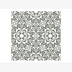 Chic Antique - Papir Serviet m/mnster papir L: 16 B: 16 cm. Oliven