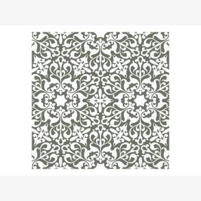 Chic Antique - Papir Serviet m/mnster papir L: 16 B: 16 cm. Oliven