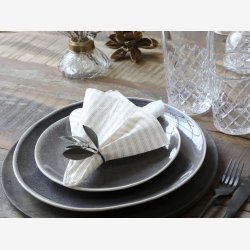 Chic Antique - Serviet m/striber papir L: 16 B: 16 cm. Hr