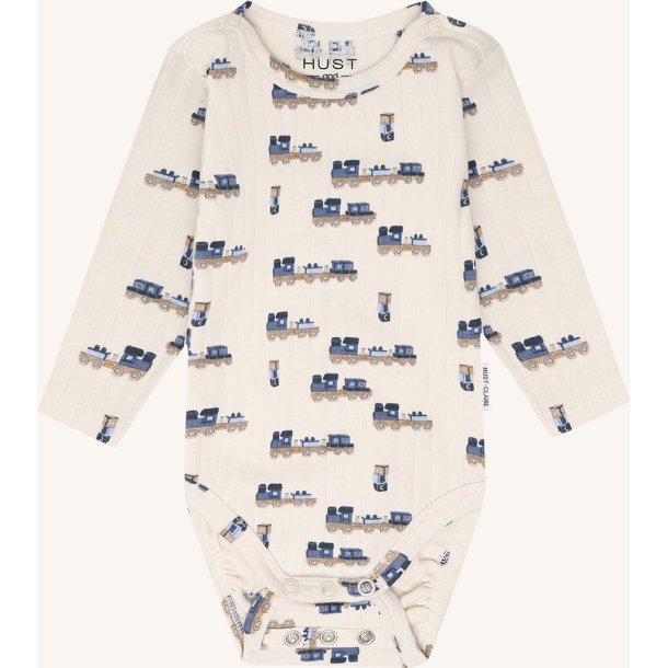 Hust&Claire - Body Rib LS m. Tog - Off White