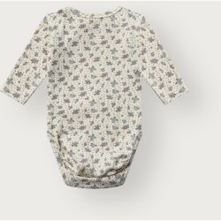 Hust&Claire - Body i Rib m. Blomster - Off White
