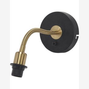 PR HOME - Cia Vglampe, E14 Sort/Messing, 27cm.